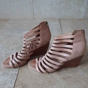 Johnston & Murphy Leather Wedge Sandal